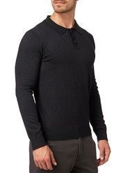 dunkelgrauer Polo Pullover von INDICODE