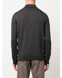 dunkelgrauer Polo Pullover von MAISON KITSUNÉ