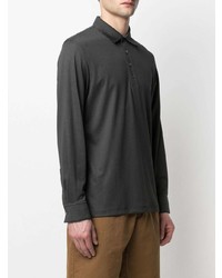 dunkelgrauer Polo Pullover von Theory