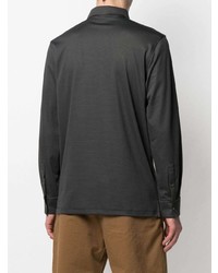 dunkelgrauer Polo Pullover von Theory