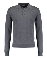 dunkelgrauer Polo Pullover von Éditions MR