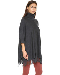 dunkelgrauer Poncho von 525 America