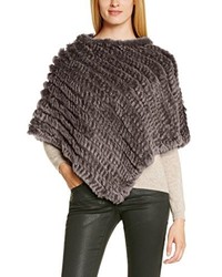 dunkelgrauer Poncho von Oakwood