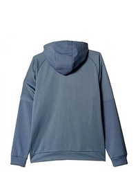 dunkelgrauer Pullover mit einem Kapuze von adidas