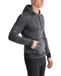 dunkelgrauer Pullover mit einem Kapuze von BLEND