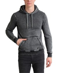 dunkelgrauer Pullover mit einem Kapuze von BLEND