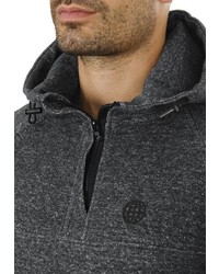 dunkelgrauer Pullover mit einem Kapuze von BLEND