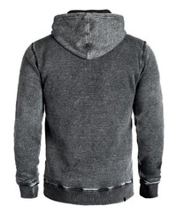 dunkelgrauer Pullover mit einem Kapuze von BLEND