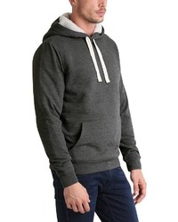 dunkelgrauer Pullover mit einem Kapuze von BLEND