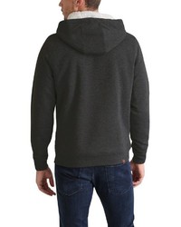 dunkelgrauer Pullover mit einem Kapuze von BLEND