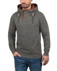 dunkelgrauer Pullover mit einem Kapuze von BLEND