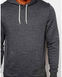 dunkelgrauer Pullover mit einem Kapuze von Asos