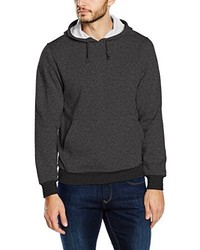 dunkelgrauer Pullover mit einem Kapuze von Clique