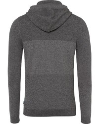 dunkelgrauer Pullover mit einem Kapuze von edc by Esprit