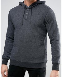 dunkelgrauer Pullover mit einem Kapuze von RVCA