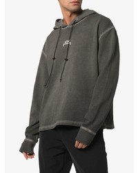 dunkelgrauer Pullover mit einem Kapuze von A-Cold-Wall*