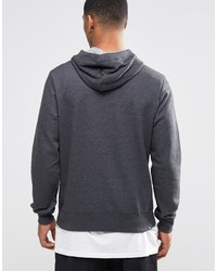 dunkelgrauer Pullover mit einem Kapuze von Puma