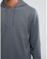 dunkelgrauer Pullover mit einem Kapuze von Asos