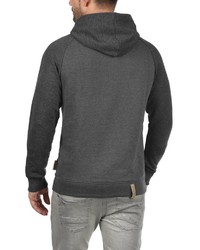 dunkelgrauer Pullover mit einem Kapuze von INDICODE