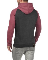 dunkelgrauer Pullover mit einem Kapuze von INDICODE