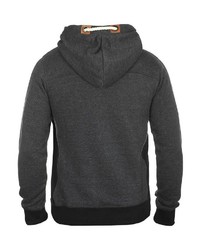 dunkelgrauer Pullover mit einem Kapuze von INDICODE