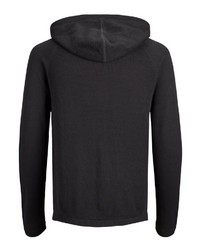 dunkelgrauer Pullover mit einem Kapuze von Jack & Jones