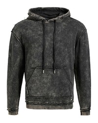 dunkelgrauer Pullover mit einem Kapuze von khujo