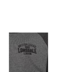 dunkelgrauer Pullover mit einem Kapuze von Lonsdale