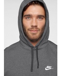 dunkelgrauer Pullover mit einem Kapuze von Nike Sportswear