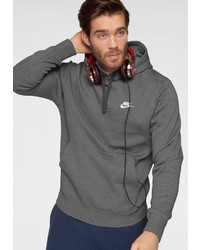 dunkelgrauer Pullover mit einem Kapuze von Nike Sportswear