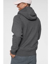 dunkelgrauer Pullover mit einem Kapuze von OCEAN SPORTSWEAR