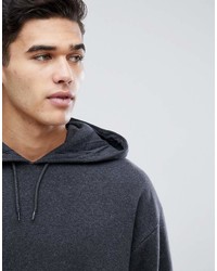 dunkelgrauer Pullover mit einem Kapuze von Asos