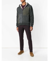 dunkelgrauer Pullover mit einem Kapuze von Etro