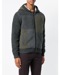 dunkelgrauer Pullover mit einem Kapuze von Etro