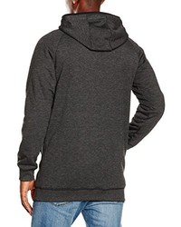 dunkelgrauer Pullover mit einem Kapuze