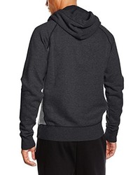 dunkelgrauer Pullover mit einem Kapuze von Puma