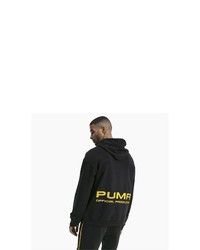 dunkelgrauer Pullover mit einem Kapuze von Puma