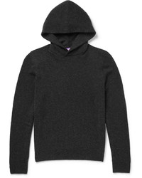 dunkelgrauer Pullover mit einem Kapuze von Ralph Lauren Purple Label