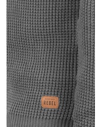 dunkelgrauer Pullover mit einem Kapuze von Redefined Rebel