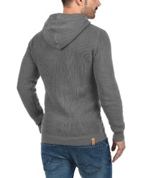 dunkelgrauer Pullover mit einem Kapuze von Redefined Rebel