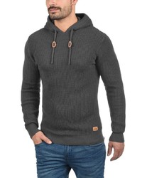 dunkelgrauer Pullover mit einem Kapuze von Redefined Rebel