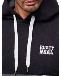 dunkelgrauer Pullover mit einem Kapuze von RUSTY NEAL