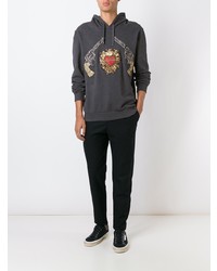 dunkelgrauer Pullover mit einem Kapuze von Dolce & Gabbana