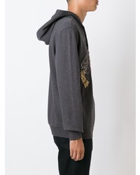 dunkelgrauer Pullover mit einem Kapuze von Dolce & Gabbana