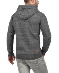 dunkelgrauer Pullover mit einem Kapuze von Solid