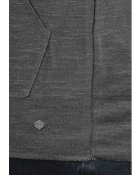 dunkelgrauer Pullover mit einem Kapuze von Solid