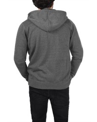 dunkelgrauer Pullover mit einem Kapuze von Solid