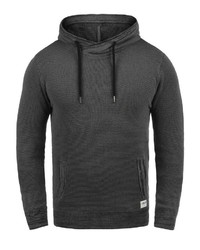 dunkelgrauer Pullover mit einem Kapuze von Solid