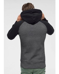 dunkelgrauer Pullover mit einem Kapuze von Superdry