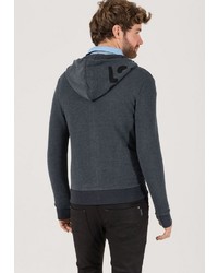 dunkelgrauer Pullover mit einem Kapuze von Timezone